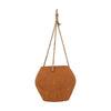 Planter hanging terracotta with rope Ø18x14.5cm Terra cotta