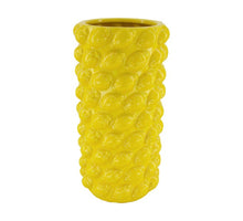 Vase lemon ceramic 18x18x36cm Yellow