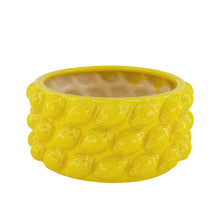 Planter lemon ceramic 26x26x12.5cm Yellow