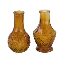 Vase glass Ø6.5x11.5cm Yellow mix