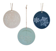 porc snowflake w hanger 3cls assorted 9x9x0.5cm