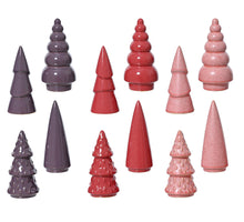 Boom porcelain 12 assorted pink/red/purple D8 H16cm