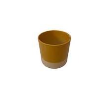 Cilinder Smooth Flowerpot Oker 15cm