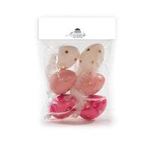 6 ST EI MET STIP 6CM WIT/ROZE/LICHTROZE IN ZAKJE