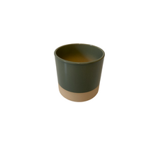 Cilinder Smooth Flowerpot Dusty Green 15cm