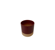 Cilinder Smooth Flowerpot Bordeaux 15cm