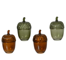 Opbergpot glas transparent 4ass assortie D.7.1cm x H.11.5cm