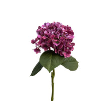 hydrangea spray 75 cm real touch purple