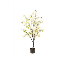 Bloesemboom in pot wit - H135 cm