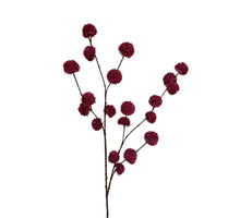pompom spray sm 100 cm burgundy