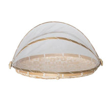 Food cover Bamboo D50 H30cm Natural/White