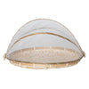 Food cover Bamboo D50 H30cm Natural/White
