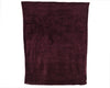 Throw polyester flannel diamond burgundy L130 W170 H0.80cm