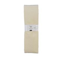 Polyester Tafelkleed velvet quilt ivoor 140x250cm