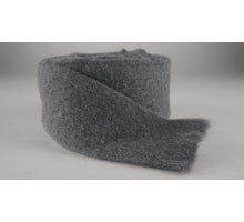 Wolband 7 cm x 4 mtr donkergrijs