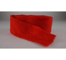 Wolband 7 cm x 4 mtr rood