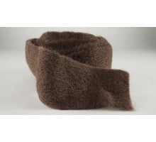 Wolband 7 cm x 4 mtr bruin