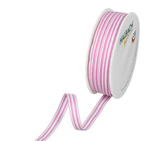 Rol Strip linten 10mm 35mtr pink/white
