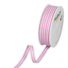 Roll of Strip ribbons 10mm 35mtr pink/white