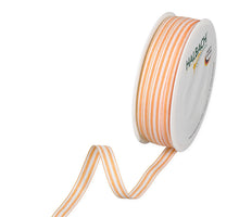 Rol Strip linten 10mm 35mtr orange/white