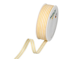 Rol Strip linten 10mm 35mtr yellow/white