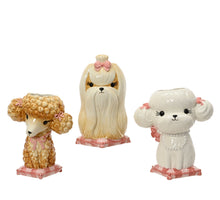 Vaas dolomiet dog 3ass assortie 13x10x16cm