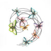 WANDDECO SET VLINDERS 65,5X4X51,5CM METAAL PASTEL