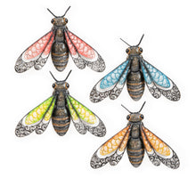 METALEN BIJ WANDDECO 31X22CM 4 ASSORTIE