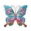 BUTTERFLY/FLOWER WALL DECOR METAL 29.5X32.5CM
