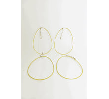 Metal Egg pendant 25cm yellow pack of 4 pieces