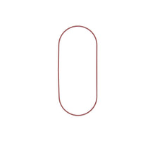 Metalen ring Ovaal 13x30cm rosewood pak á 3 stuks