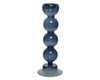 Candlestick glass baubles shiny dia8-H24.5cm - blue