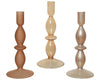 Candlestick glass shiny with spray color 3kl.assortie dia9-H20.5cm