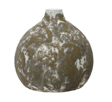 Vase terracotta brown-wash H25 D27cm