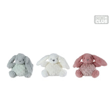Mini Club rammelaar konijn structuur pluche 3 assortie 16cm