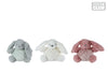 Mini Club rammelaar konijn structuur pluche 3 assortie 16cm