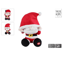 Special Moments dansende kerstman m/kerstmuts en muziek 29-36cm