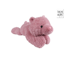 Mini Club beer liggend pluche roze 70cm