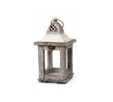 Lantern Alba L12 W12 H24cm Grey