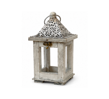 Lantern Alba L11.5 W11.5 H22.5cm Grey