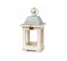 Lantern Alba L13 W11 H25.5cm White