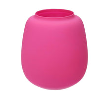 Glass vase Amelie d10.4/18.2xh20 fuchsia matt