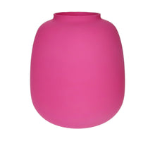 Glass vase Amelie d10.5/22.2xh25.3 fuchsia matt