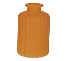 Glass bottle Caro lines d3.5/6.2xh10 mango matt