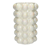 Vase Bubbly d15xh24cm sand+pearl