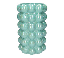 Vase Bubbly d15xh24cm l.blue+pearl