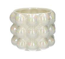 Pot Bubbly d16xh12.2cm sand+pearl