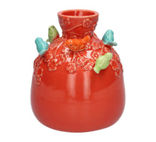 Bottle Birds d14xh16cm cherry