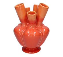 Vase Talia d15.5xh21cm orange/cherry