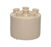 Vase Tulia d12xh10.5cm taupe